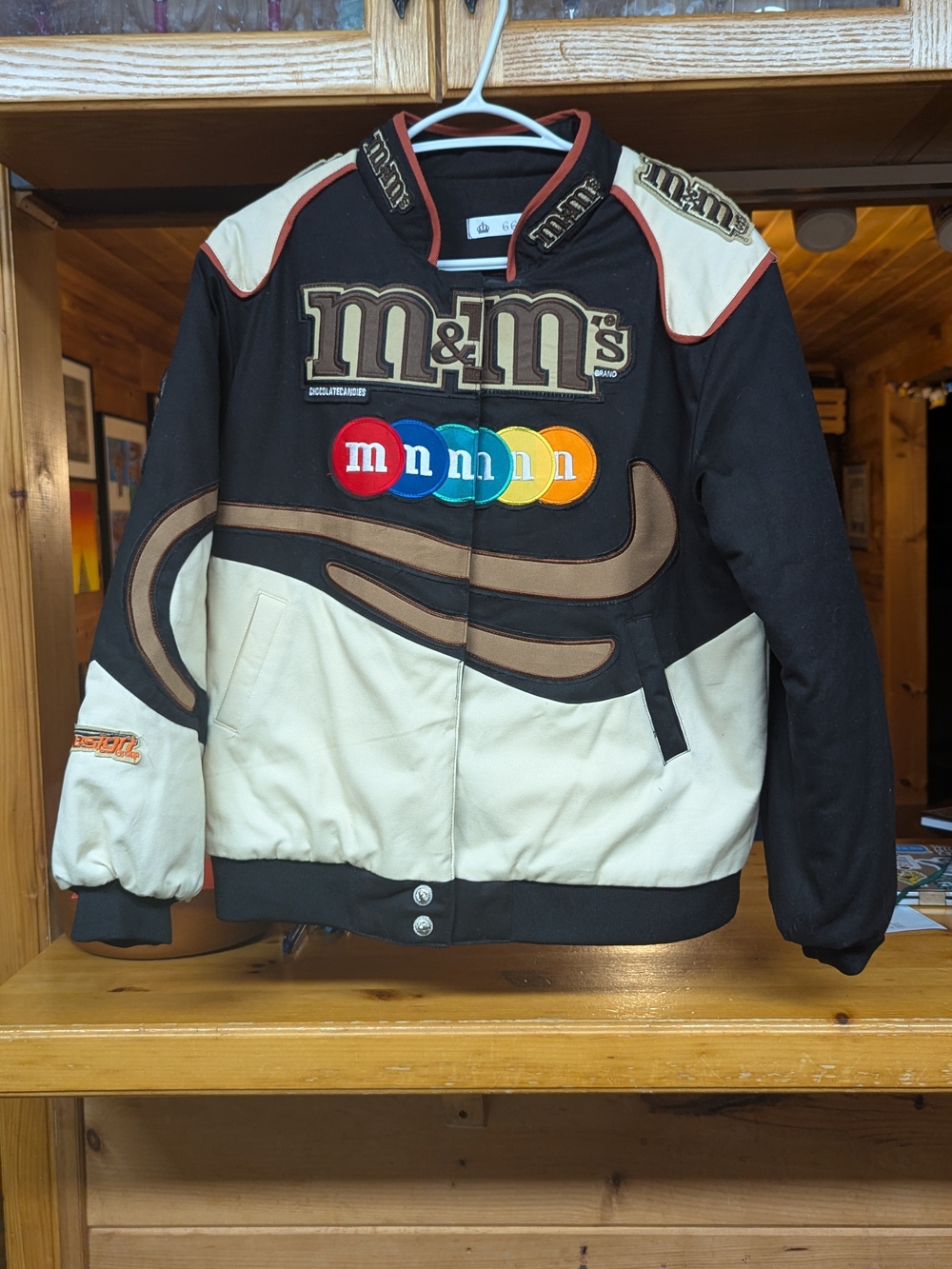 M&M'S Black & Cream Varsity Jacket
